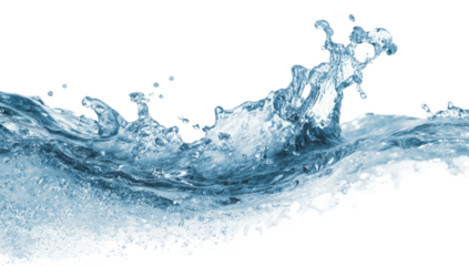 Dynamic depiction of splashing water, showcasing motion and transparency. Pure, cool aquatic element