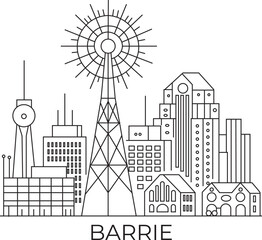 Barrie City Line Draw Simple Minimalist