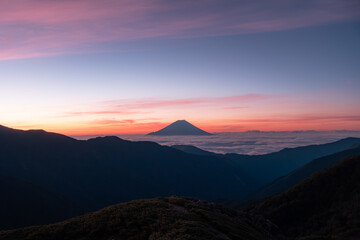 Obraz premium 日本の山岳風景