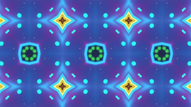 Neon Kaleidoscope Loop &ndash; Psychedelic Abstract Video Background