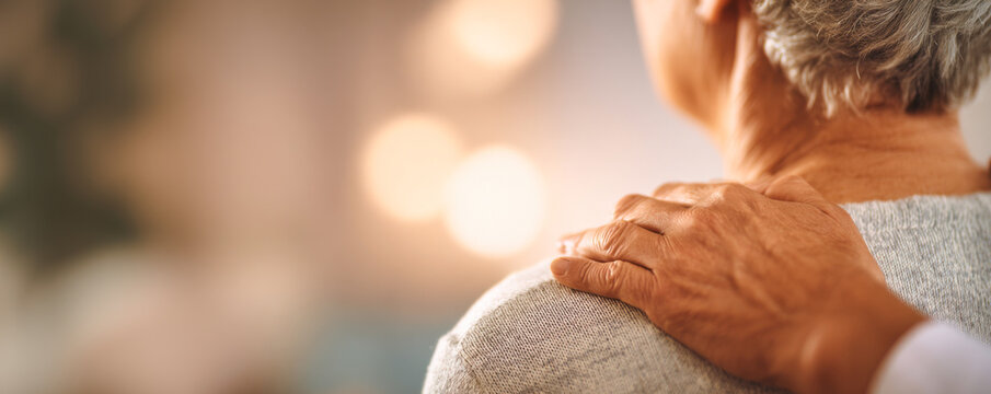 Healthcare professional offers gentle support to patient in a caring environment