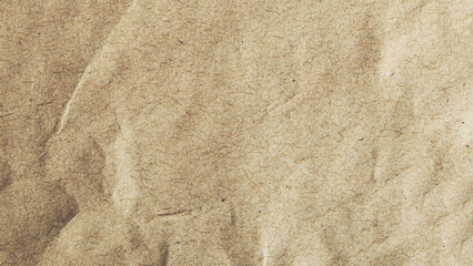Abstract crumpled and creased recycle brown paper texture background. Vector idea