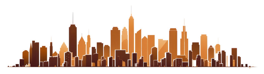 Obraz premium PNG City architecture metropolis skyscraper.