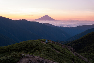 日本の山岳風景