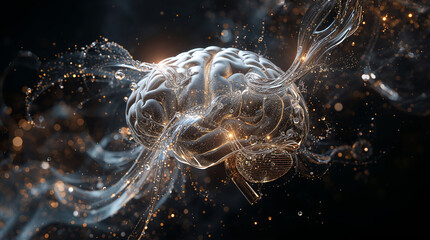 Cerebro digital de plata líquida