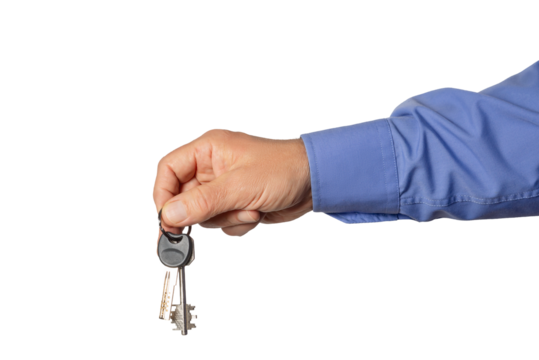 New homeowners celebrate their real estate purchase with keys in hand - Powered by Adobe