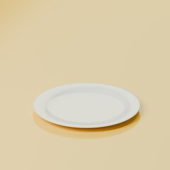 ３Dの空っぽになったお皿⭐︎