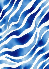 ocean illustration, stylized waves