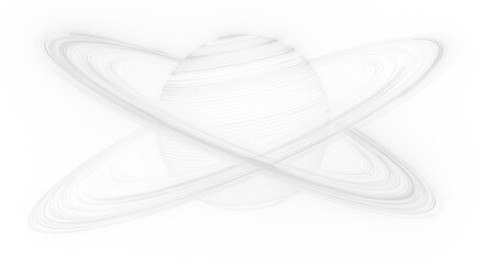 Digital Space Illustration PNG.