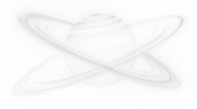 Digital Space Illustration PNG.