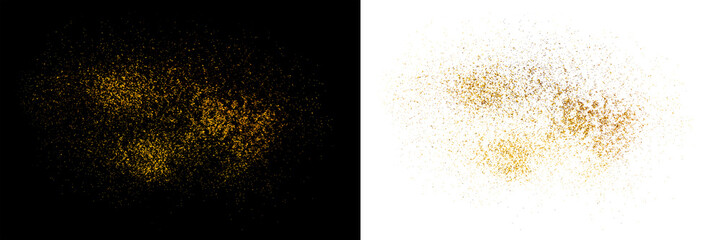 Flying golden confetti glitter burst. luxury sparkle dust particles with festive shine for celebration, New Year, wedding, Valentine’s Day, and elegant decorative design concept