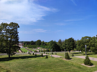 Uppsala castle in bright summer day