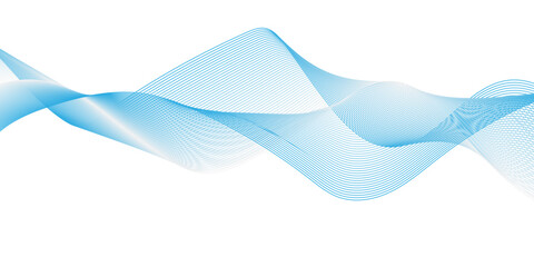 Abstract blend wave lines and technology background. Background lines wave abstract stripe design. White background, mesh abstract, vector gradient line soft blend.	