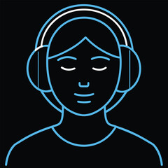 Minimalist dark illustration showcasing intricate line art and simple design