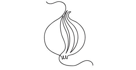 Onion line art