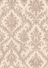 Elegant vintage floral damask pattern