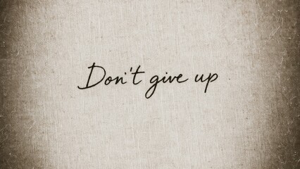 Inspirational quote on textured background.