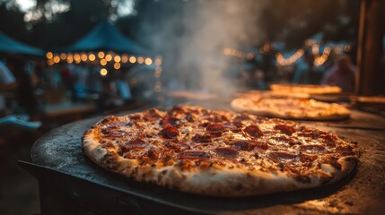 4th Of July Pizza. Celebrate Americaâ€™s Independence Day with a Delicious BBQ Pizza in the Park