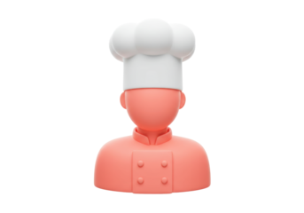 Isolated chef character, cooking food industry professional, baker, restaurant culinary expert