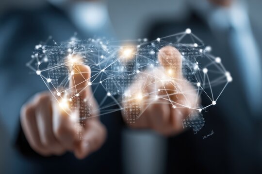 Business Networking Worldwide Collaboration Global Business Connection Innovation Technology Worldwide Partnership Strategy Digital Technology Global Digital Transformation Network Connectivity 