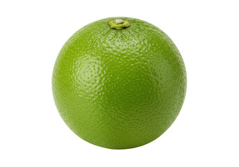 Isolated fresh green lime fruit, tropical citrus, tangy juice, refreshing flavor, healthy eating