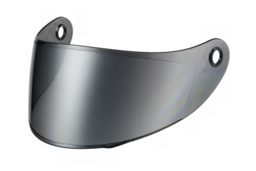 Motorcycle helmet visor providing tinted eye protection, safety equipment for bikers, isolated on transparent background