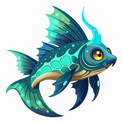 vector illustration of a fish