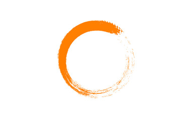 Energetic Orange Enso Circle