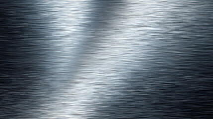 A polished metallic surface, reflecting light with subtle variations and textures
