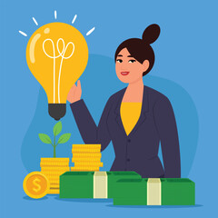 personal finances,Investing Plans set concept,Save Investment. Strategy and return on investment