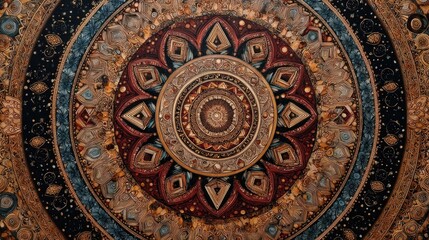 Obraz premium Ornate circular design with intricate details