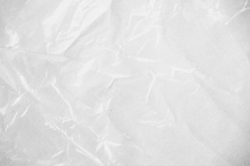 Plastic wrap transparent texture overlay effect. Polyethylene packaging of vinyl wrap or cd cover. Shrink crumpled plastic bag sleeve, package mockup illustration