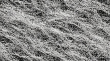 Complex interconnected fibrous network forms abstract textured background.