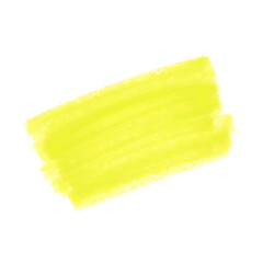 Yellow highlighter marker stroke or swatch