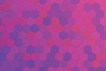 Abstract Hexagon Pattern Background in Shades of Pink Purple and Magenta Gradient Design