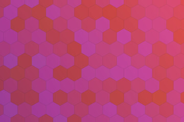Abstract Hexagon Pattern in Shades of Purple and Pink with Gradient Effect for Modern Backgrounds