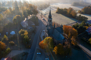 Kościół św. Apostołów Filipa i Jakuba w Mystkowie © Maciej G. Szling