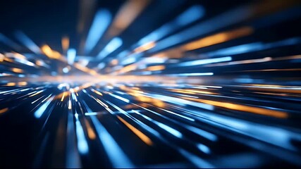 Abstract streaks of light in motion - Powered by Adobe