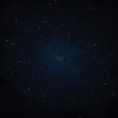 Obraz premium A vast, dark night sky filled with countless twinkling stars and the faint glow of the Milky Way galaxy.