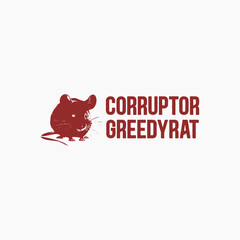 Corruptor Greedyrat: Illustration of a scheming rat symbolizing greed and corruption theme