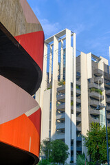 Modern residential buildings at Portello park in Milan, Italy