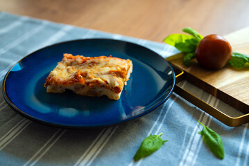 Classic Thick Crust Sicilian Pizza Ready to Eat.