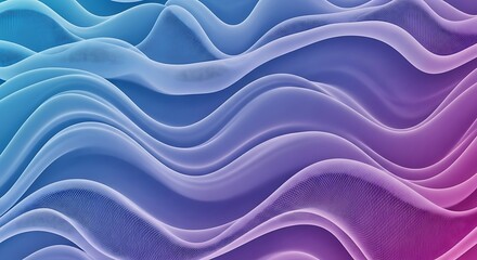 Obraz premium Abstract wavy gradient background with blue and purple hues
