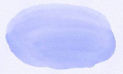 Abstract Blue Watercolor Shape on White Paper Background