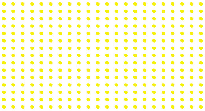Seamless Yellow Dot Pattern on Clean White