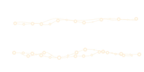 Glowing festive light bulb border transparent PNG