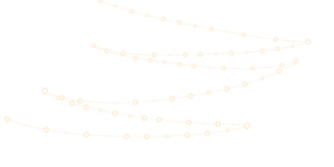 Glowing festive light bulb border transparent PNG