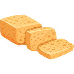 Sliced Loaf Of Bread With A Transparent Background Isolated In White
