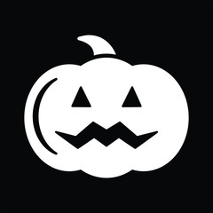 Jack-o�-lantern pumpkin Halloween vector icon