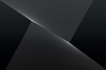 Sleek dark abstract background with dynamic geometric lines. Modern graphic texture for digital design